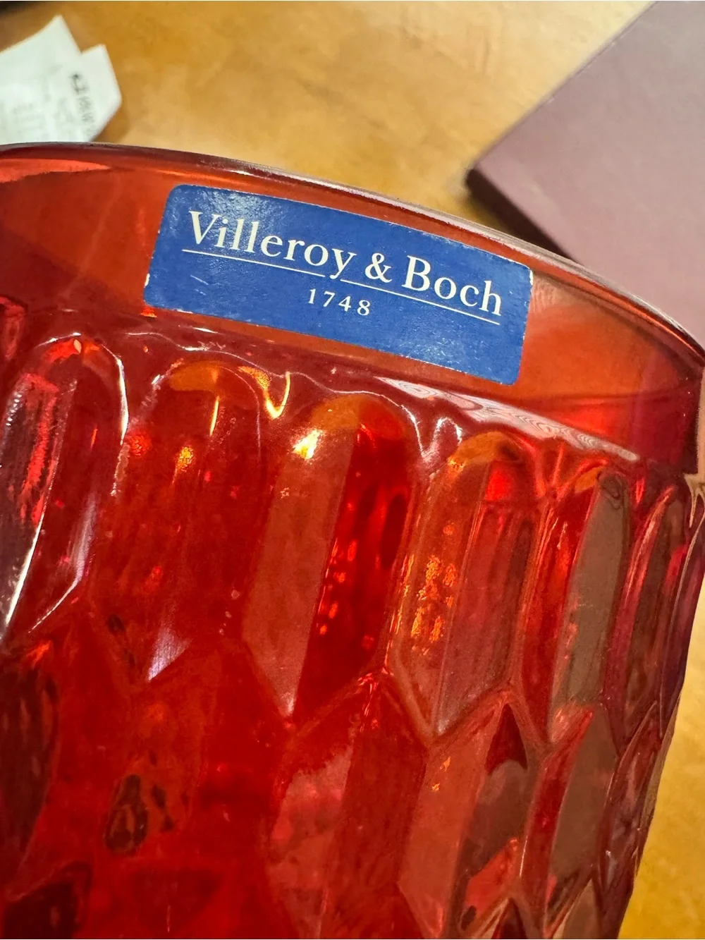 Villeroy & Boch Boston Ruby Red Vase